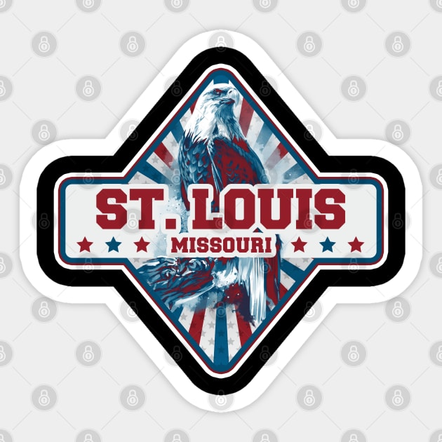 Saint Louis city gift. Town in USA Sticker by SerenityByAlex